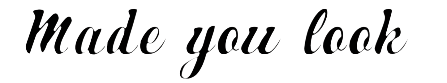 Made you look sticker 2.5in Tall